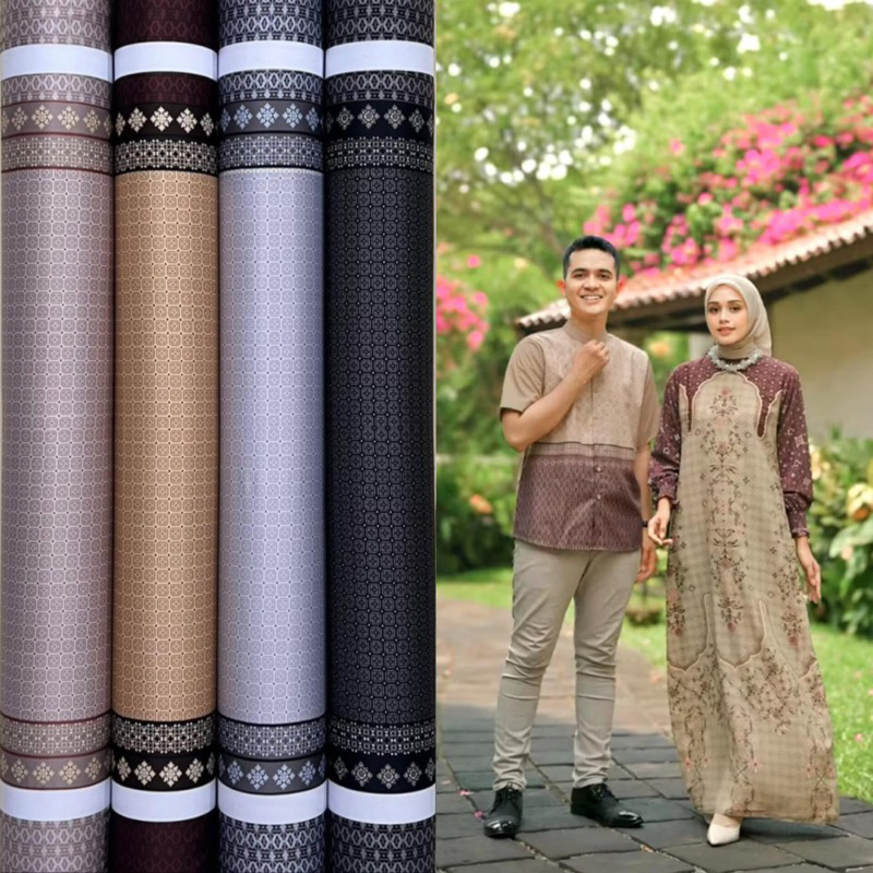 KAIN SILK SARIMBIT MOTIF AISHAR ETNIK | kain Silk premium | motif etnik seragam keluarga