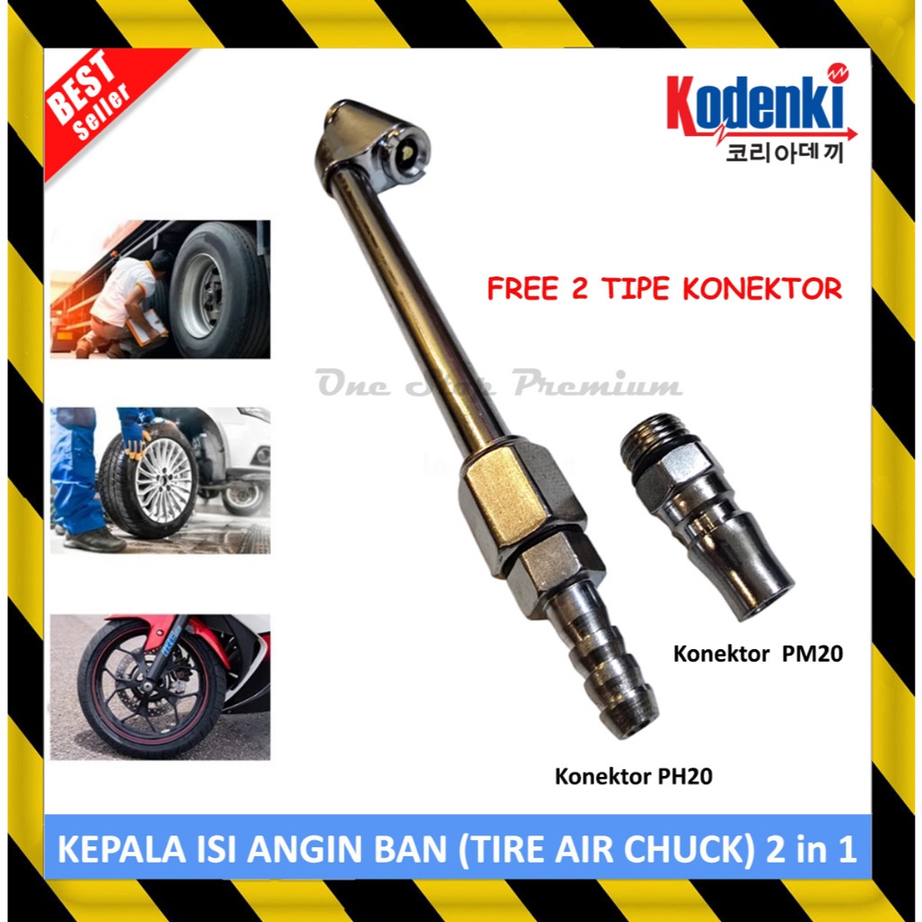 KEPALA INFLATOR GAGANG COLOKAN ALAT SEMPROTAN ISI PENGISI ISIAN UDARA ANGIN PENTIL BAN MOBIL TRUK TR