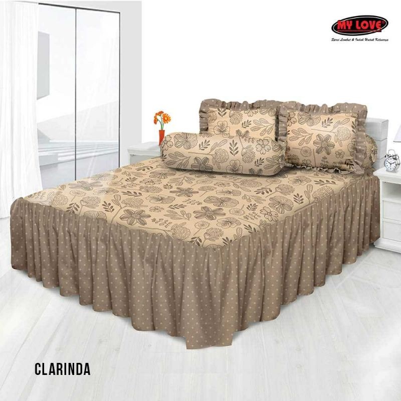 Sprei My Love Rumbai King 180x200 cm / Seprei My Love No 1 Renda Rimpel