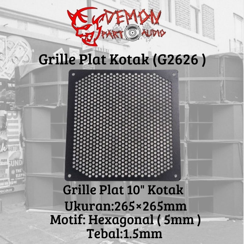 Grille/Ram Speaker Plat Kotak 10" ( G2626 )