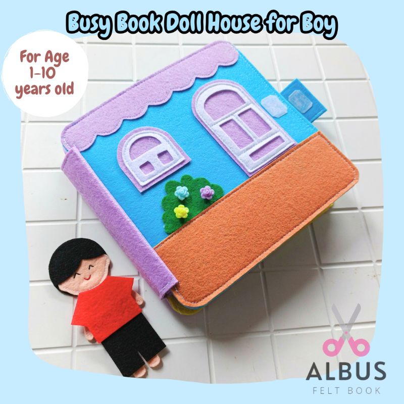 Busy Book Doll House For Boys / Mainan Peran / Mainan Anak Laki Laki