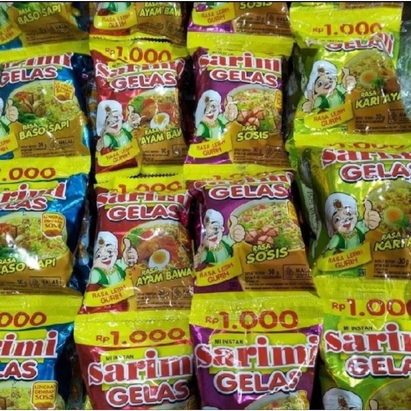 

Sarimi gelas serenteng dapat 10