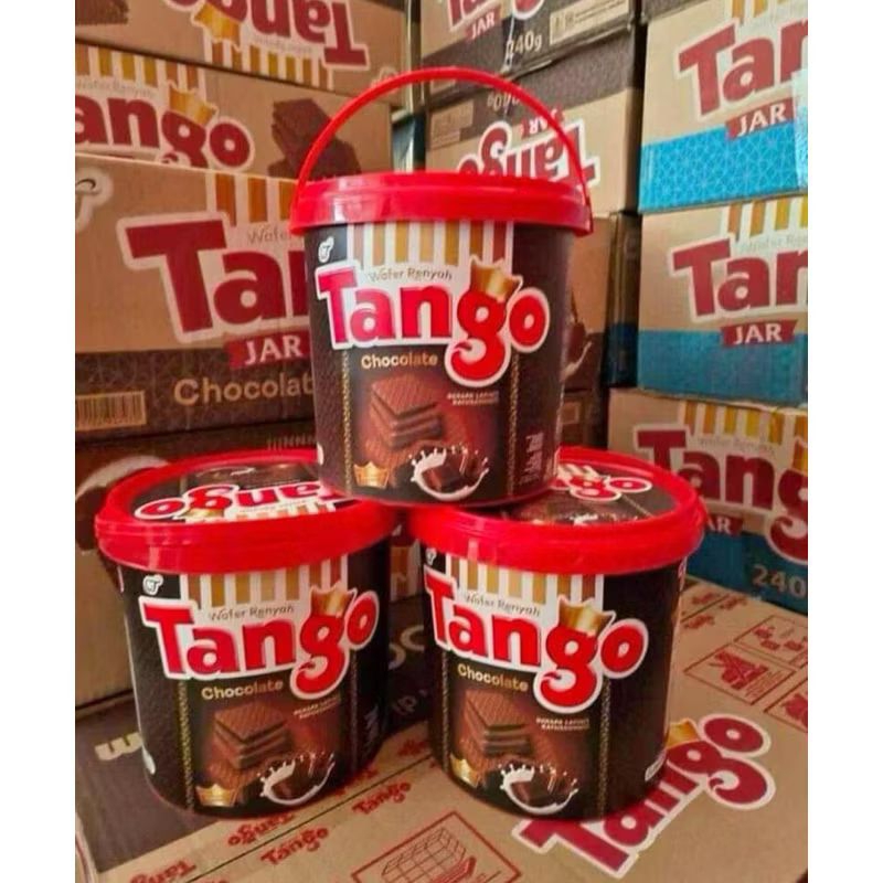 

ROTI KALENG WAFERS TANGO CHOCOLATE COKELAT TOPLES EMBER JAR 240 GRAM MURAH