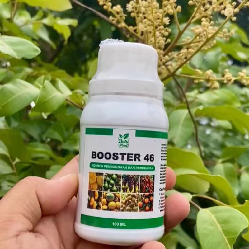 Duriplant Booster 46 – Pupuk Pemicu Pembuahan dan Perangsang Pembungaan untuk Durian, Mangga, Keleng
