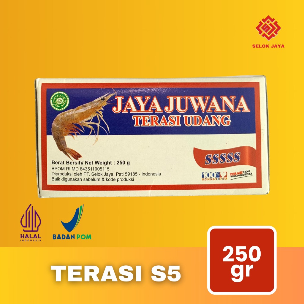 

TERASI UDANG S5 SELOK JAYA 100gr