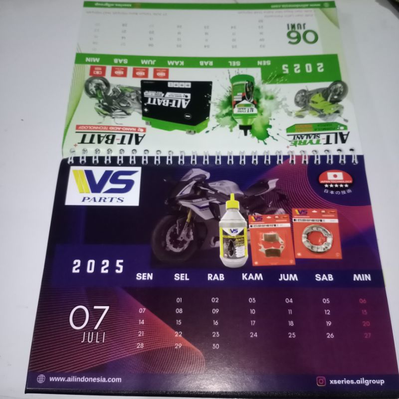 

Kalender meja 2025 AILS Group Aki Xtra Atlas