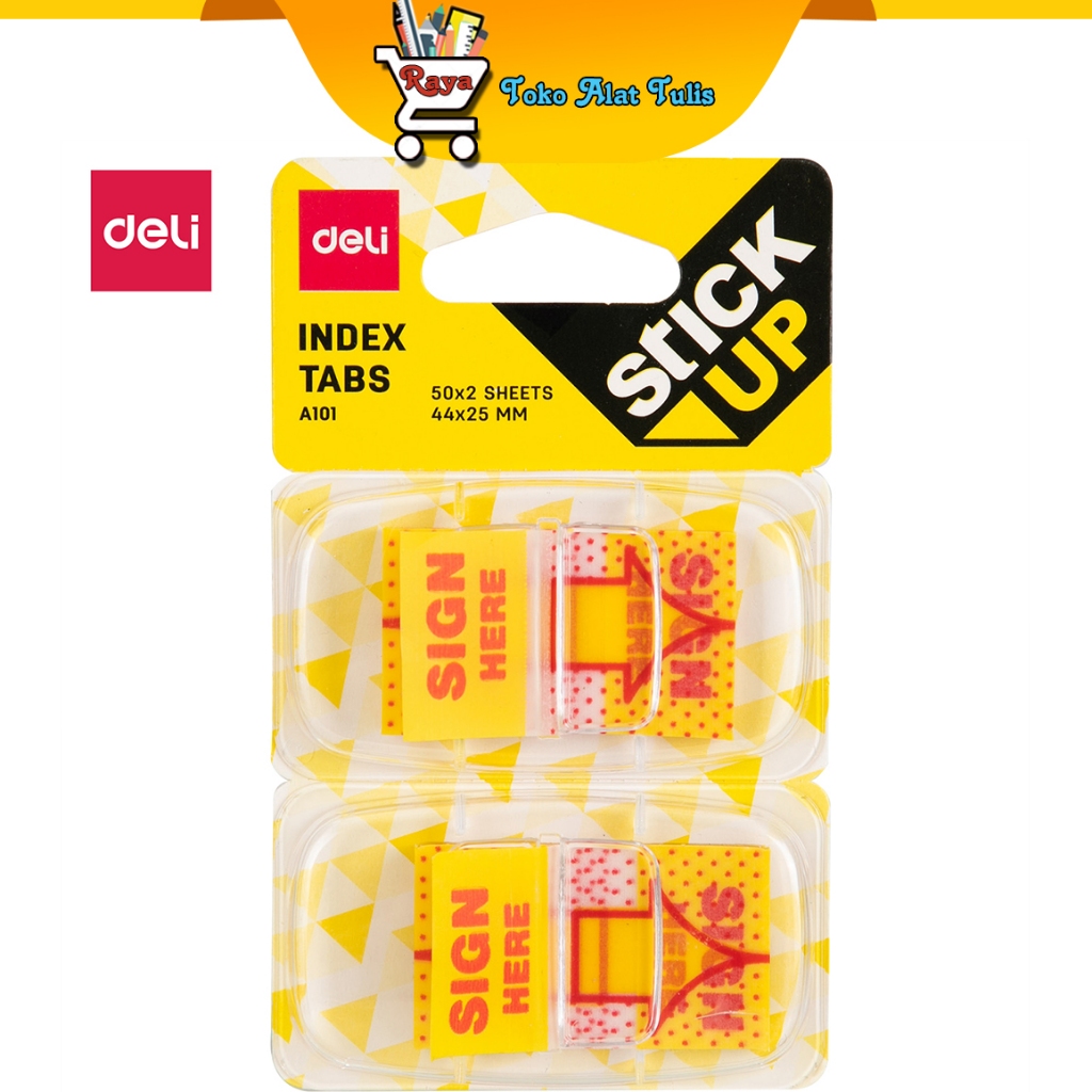 

Deli Sticky Index Tabs 44 x 25mm EA10101