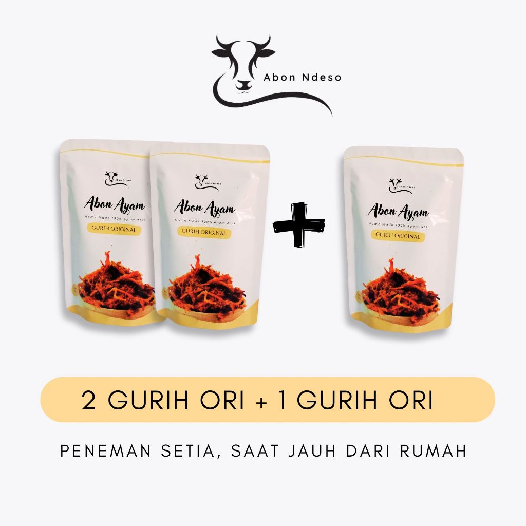 

Bundling 3 Abon Ndeso Varian Gurih Original