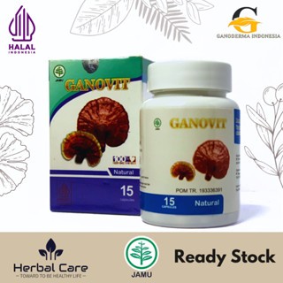 GANOVIT JAMUR LINGZHI ISI 15 KAPSUL ORIGINAL BPOM