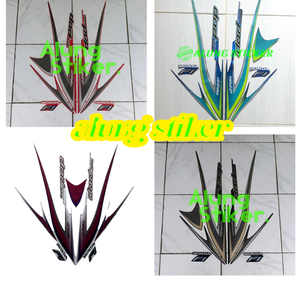 STIKER STRIPING LIS LES BODY MOTOR BEAT POP 2015 ISS