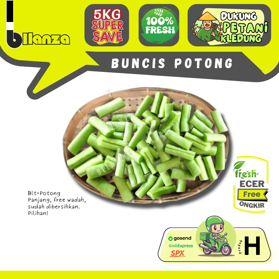 

Bllanza | Buncis Potong — Sayur Potong — Sahabat Makan Sayur ECER (H)