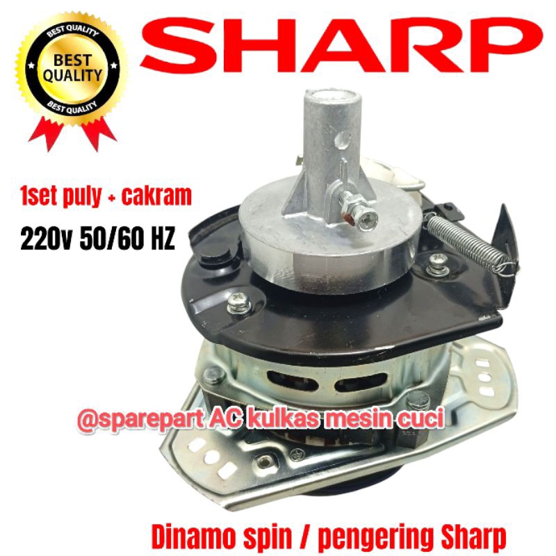 dinamo spin pengering mesin cuci sharp 2 tabung ES T65CL ES T65TF ES T65CR ES T65M ES T65MW ES T65NT