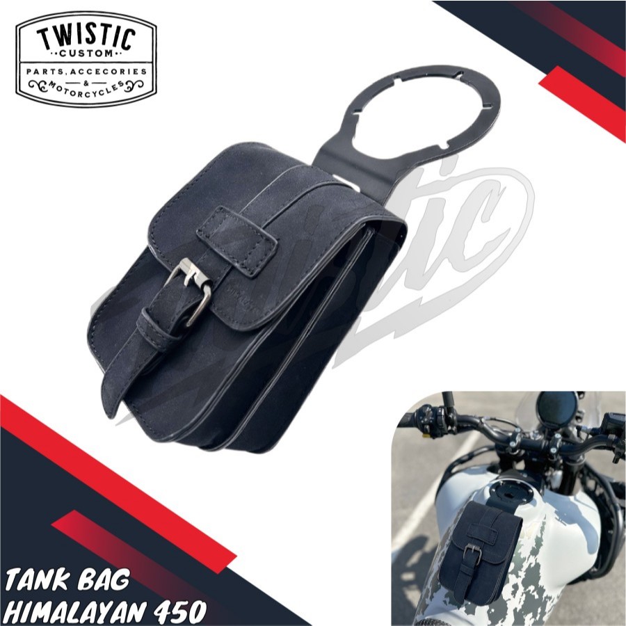Tas Tangki Tank Bag Kulit Retro Klasik Motor Royal Enfield New Himalayan 450