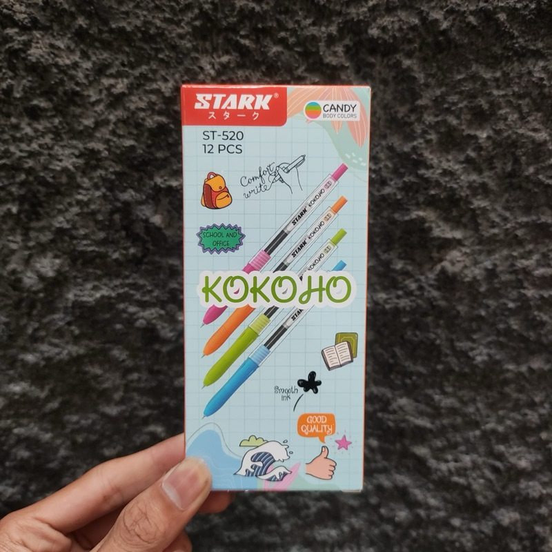 

[LUSIN/ 12PCS] Bolpen/ pulpen ESELON GP240/ ST520 mirip KOKORO