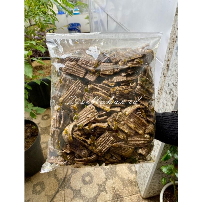 

keripik Kerupuk jengkol kerupuk asbes original daun jeruk kemasan 1kg