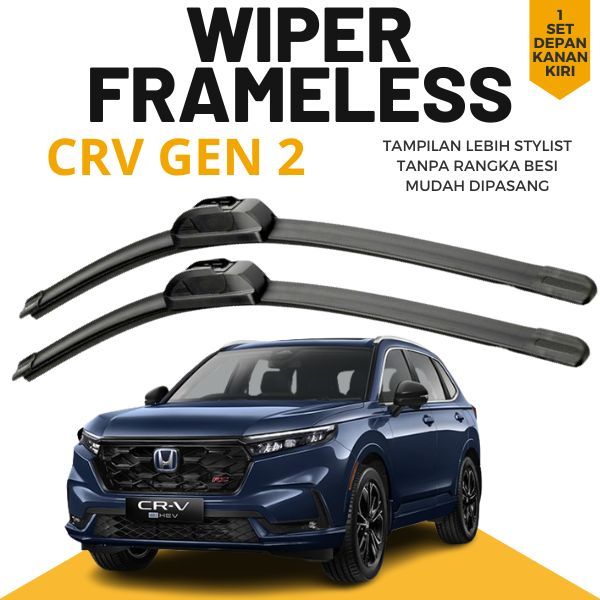 WIPER CRV GEN 2 DEPAN SEPASANG TANPA RANGKA BESI