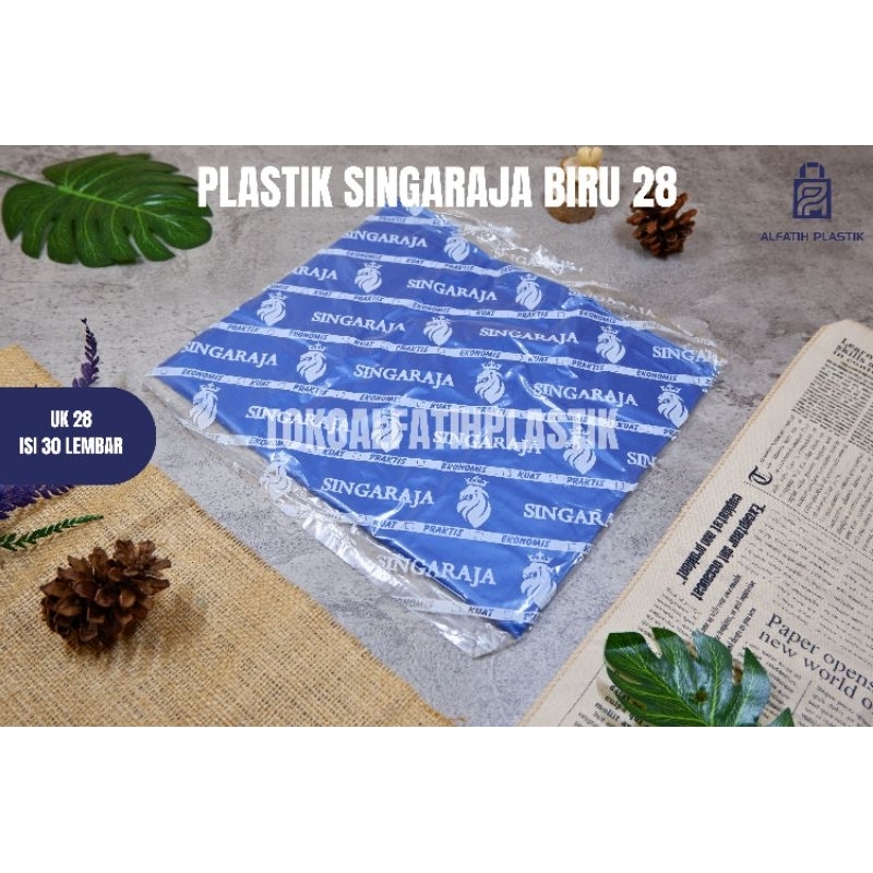 Kantong Plastik sentra ukuran singaraja biru kresek HDPE Untuk makanan minuman plastik sayur buah ko