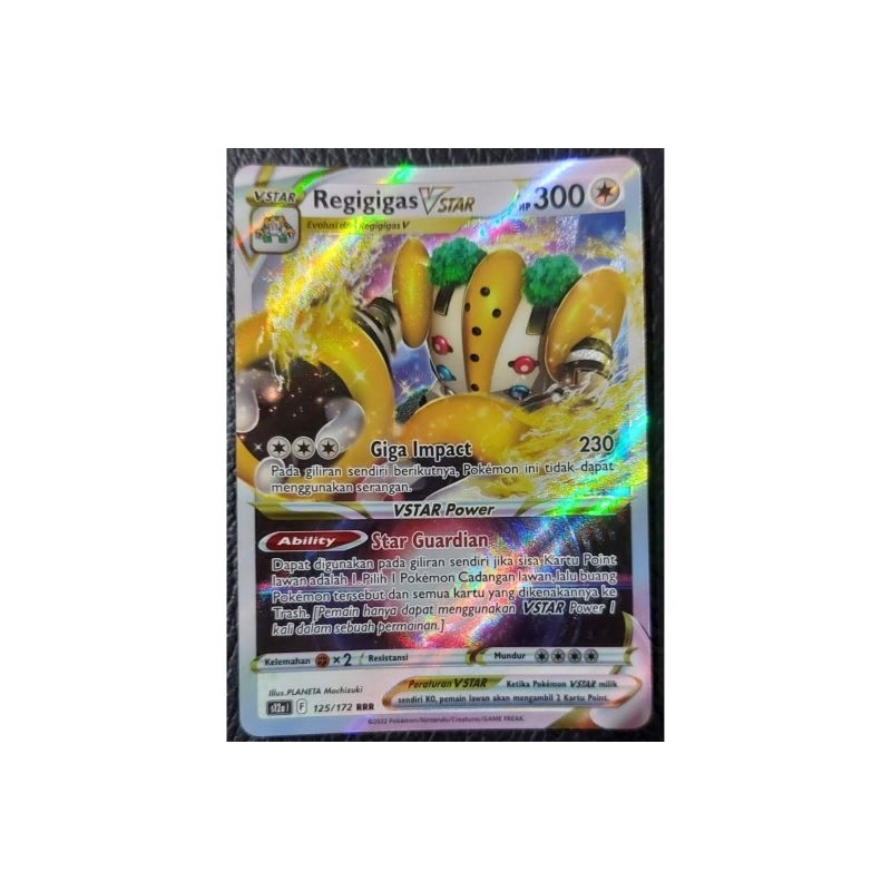 Kartu Pokemon TCG - Regigigas V Star RRR (s12a) 125/172