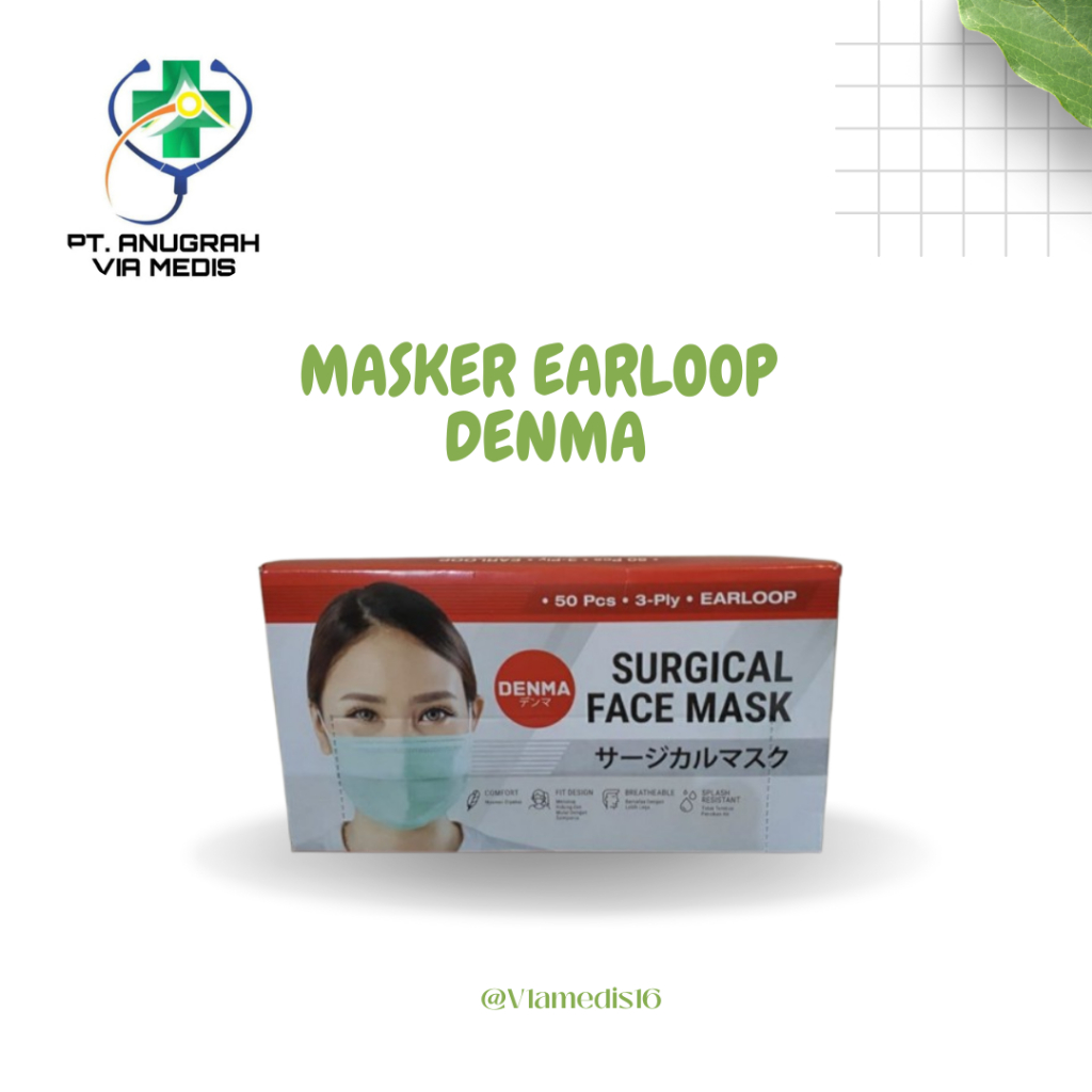 MASKER MERK DENMA EARLOOP AKD BFE 98%