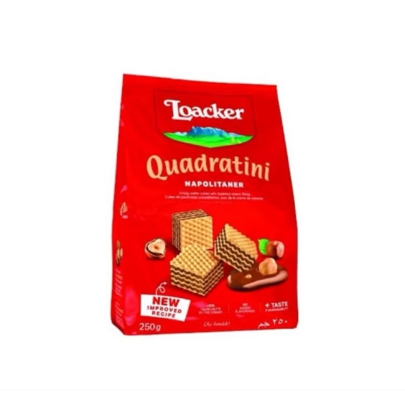 

Wafer Loacker Quadratini Napolitaner Kemasan 250Gram