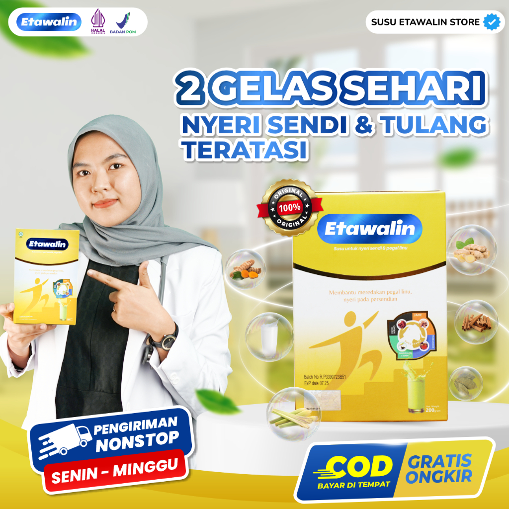 

Etawalin Original Susu Kambing Etawa Atasi Nyeri Sendi Asam Urat Rematik Tingkatkan Kepadatan dan Menjaga Kesehatan Tulang 200gr Official Tanpa Efek Samping