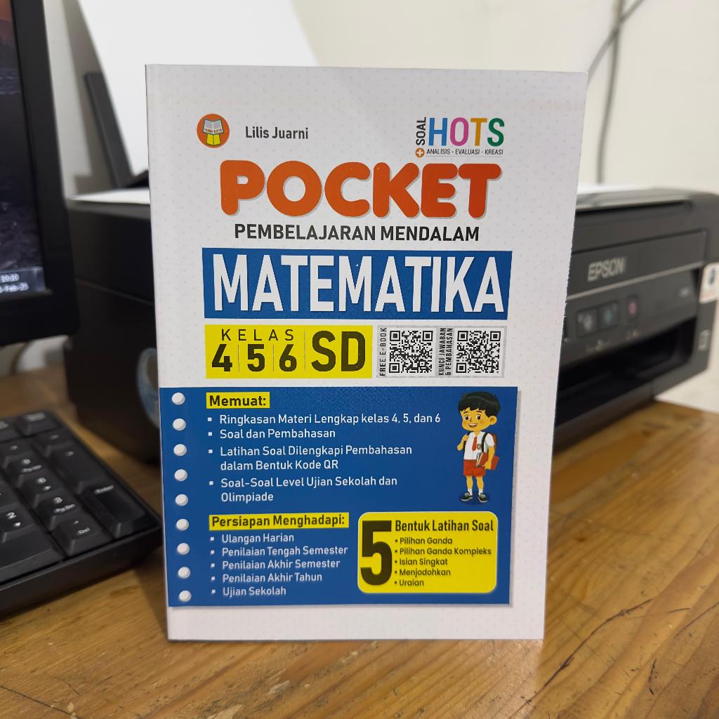 BUKU POCKET MATEMATIKA untuk SD KELAS 4, 5, 6 (BUKU LATIHAN SOAL) - YRAMA WIDYA
