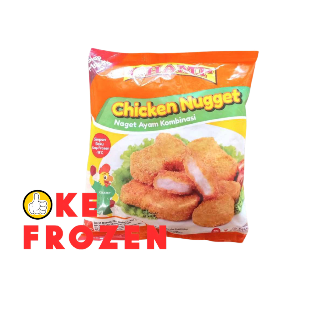 

CHAMP CHICKEN NUGGET KOMBINASI 450GR