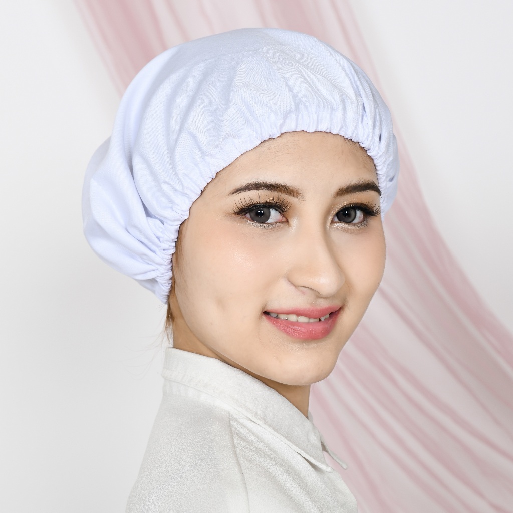 Medisia - Head Cap Hair Net Kain Penutup Kepala Topi Medis Perawat Chef Pabrik Catering