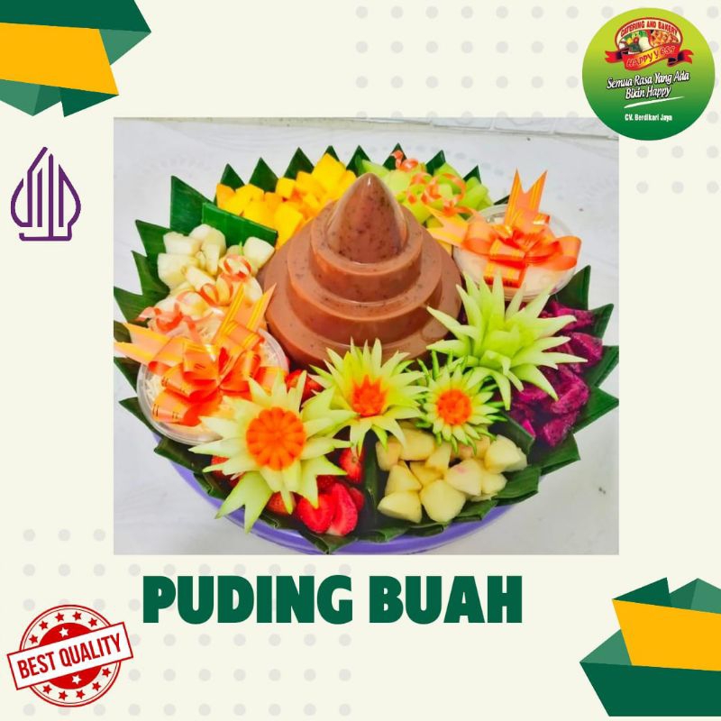 

Tumpeng puding buah/puding buah/Tumpeng buah-buahan