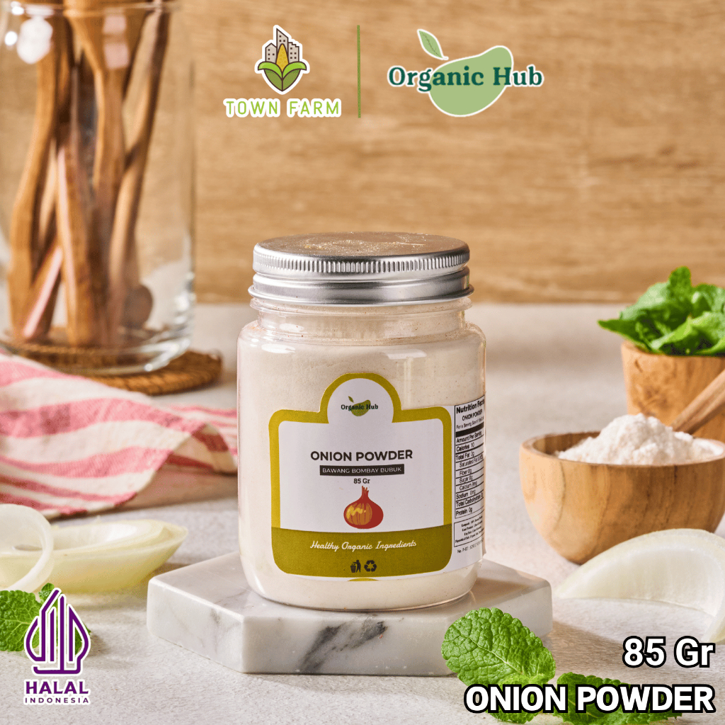 

Organic Hub Bawang Bombay Bubuk 100% Asli Rempah Bumbu Dapur Nusantara Onion Powder 85 gr