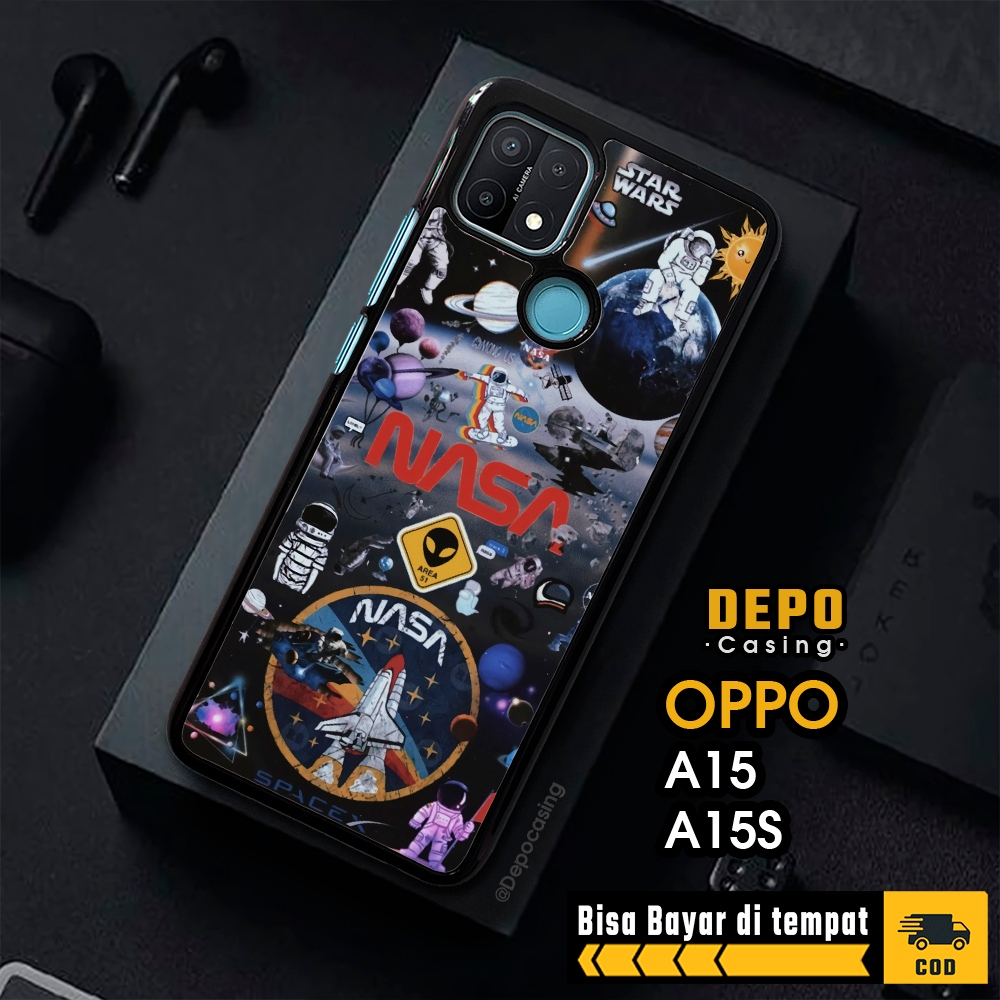 Case Oppo A15 A15S Casing Oppo A15 A15S Casing Depo Casing [NASA] Case Glossy Case Aesthetic Custom 