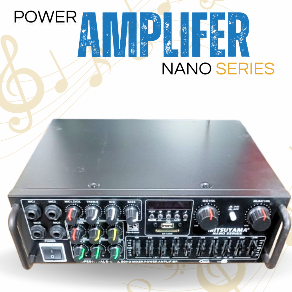 POWER AMPLIFER MITSUYAMA SERIES NANO MS-4020BT AMPLIFER BLUETOTH/KARAOKE/AMPLIFER EQUALIZER