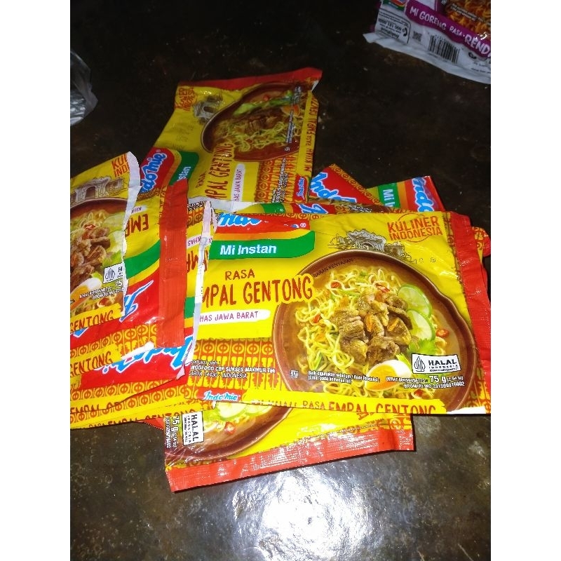 

Kemasan bekas mie Indomie empal gentong 1 pcs