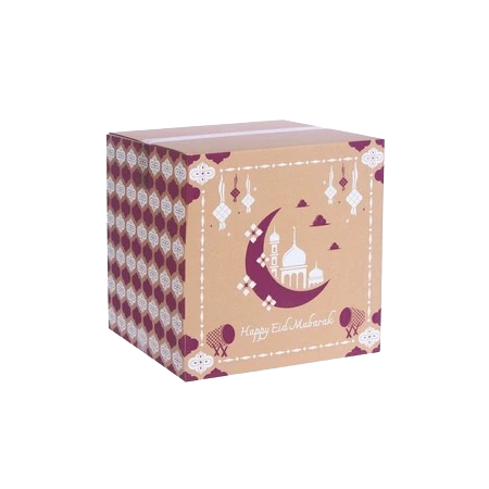 

( 5 Pcs ) Dus Parcel Sembako Lebaran Kardus Hampers Toples Kue Kering Motif amadhan Evening Size 35x35x35 cm