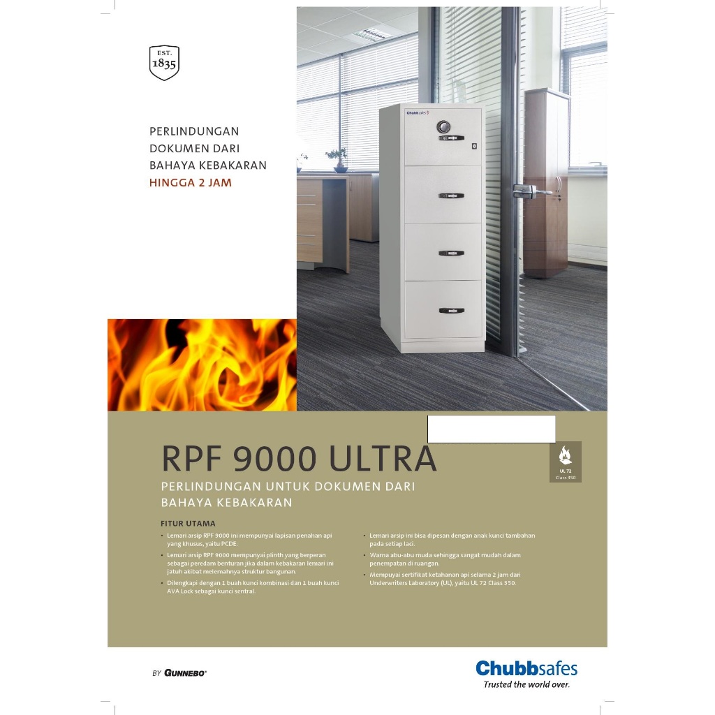 Brankas Chubb RPF Ultra 9204 - 4 laci