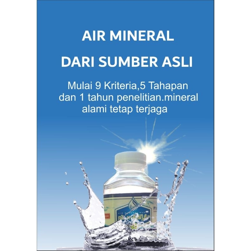 

air minum mineral Al-Khusyu'