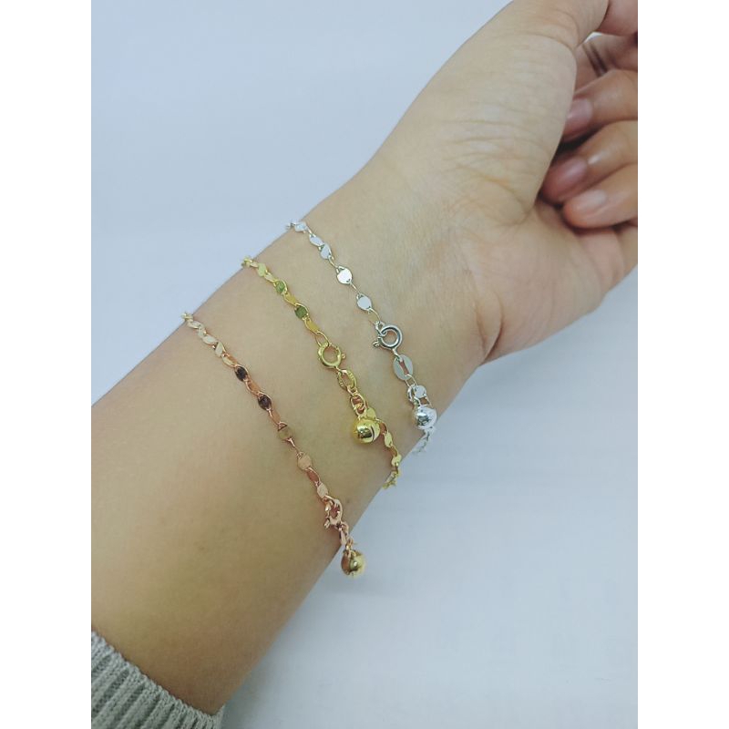 gelang tangan perak asli silver 925/gelang tangan rantai toscan* +bel /gelang tangan fashion terbaru