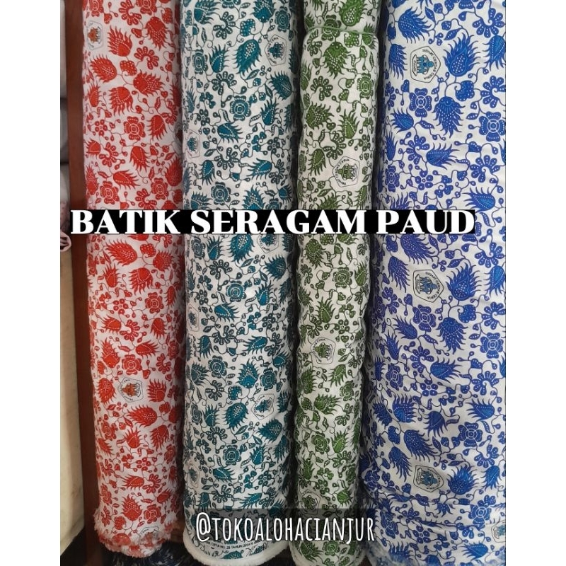 Kain Batik Seragam Paud - Seragam sekolah - seragam tk - pendidikan anak usia dini - seragam anak - 