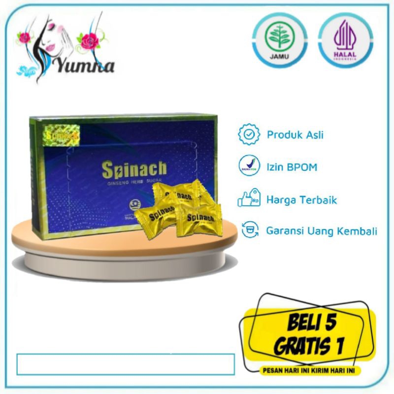 permen premium spinach candy original - permen stamina pria dewasa 1box isi 30pcs