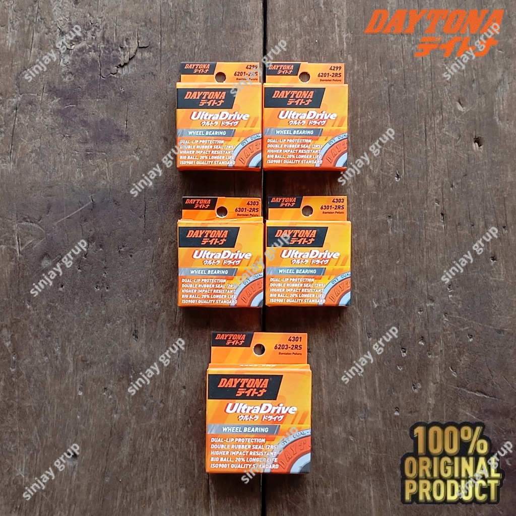 Daytona Paket Bearing Laher Roda Honda Sonic 150R CT125 Hunter Cub Depan Belakang Gear Gir Original