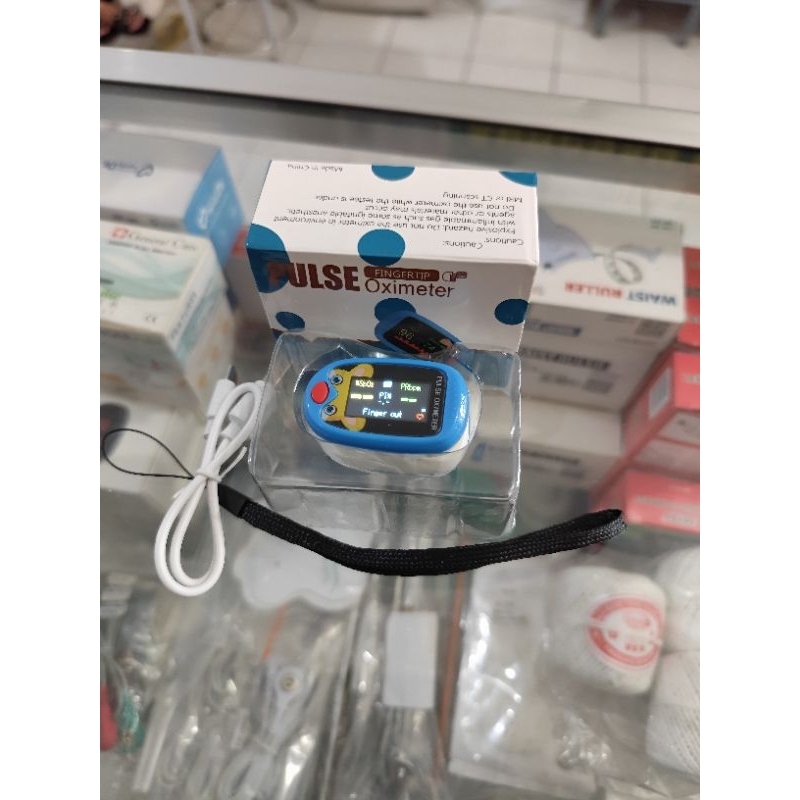 Pulse Oximeter Model A1 / Fingertip / Oximeter Anak dan Bayi / Charger