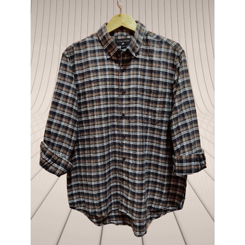 Kemeja Flanel Cafe Soho Original Second Size XL