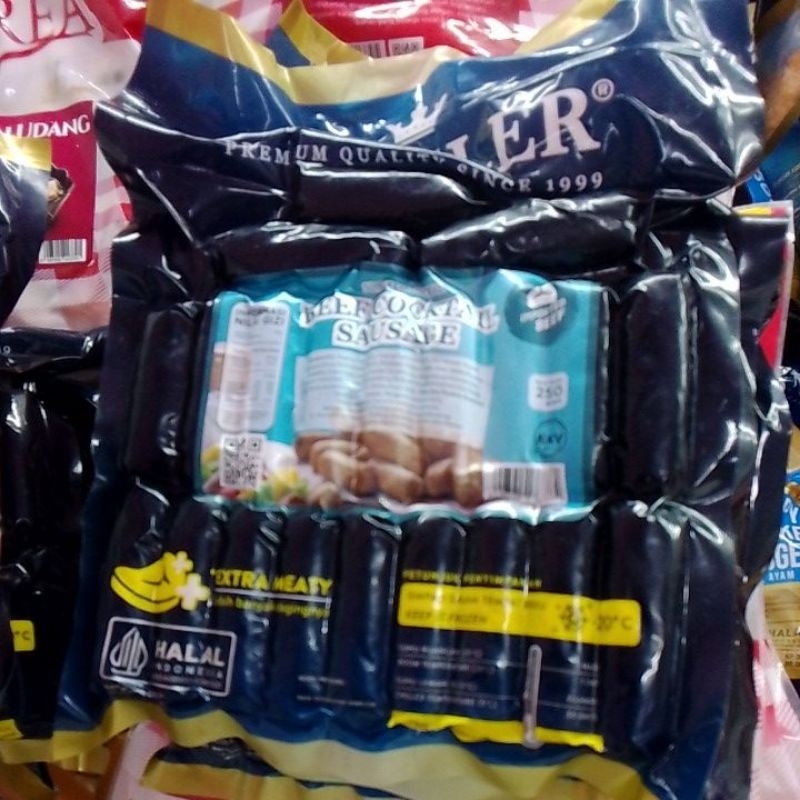 

kanzler sosis beef/sosis sapi cocktail sausage 250gr