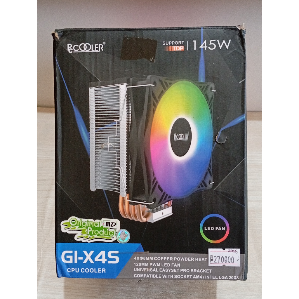 Fan Processor Intel/AMD GAMING/SERVER PC COOLER RGB TOWER