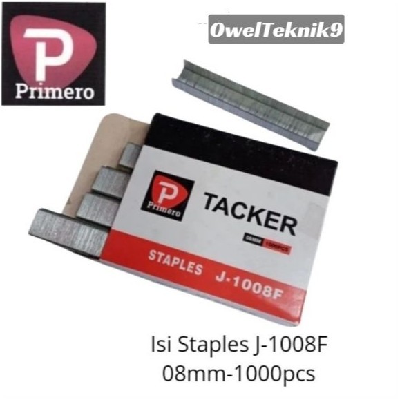 

OwelTeknik9 - Isi Staples J-1008F (1000pcs) Primero/Paku Tembak Staples J-1008F Primero/Isi Refill Staples J-1008F