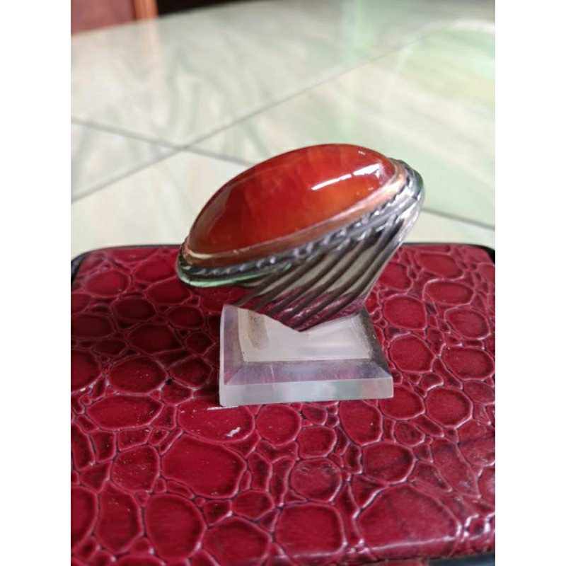 batu akik pandan nanas merah sisik betok