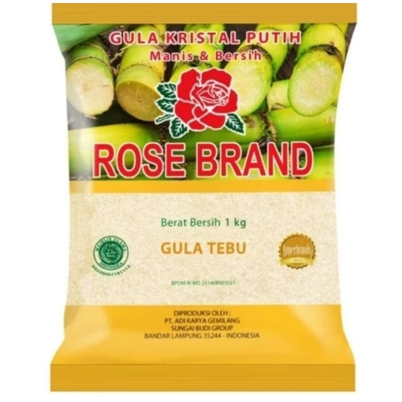 

Gula Pasir 1kg Rose brand Gula Putih Premium Rosebrand