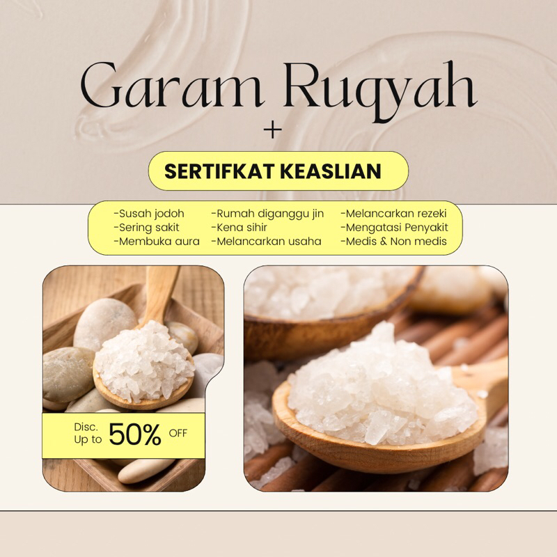 

GARAM RUQYAH PREMIUM + SERTIFIKAT KEASLIAN