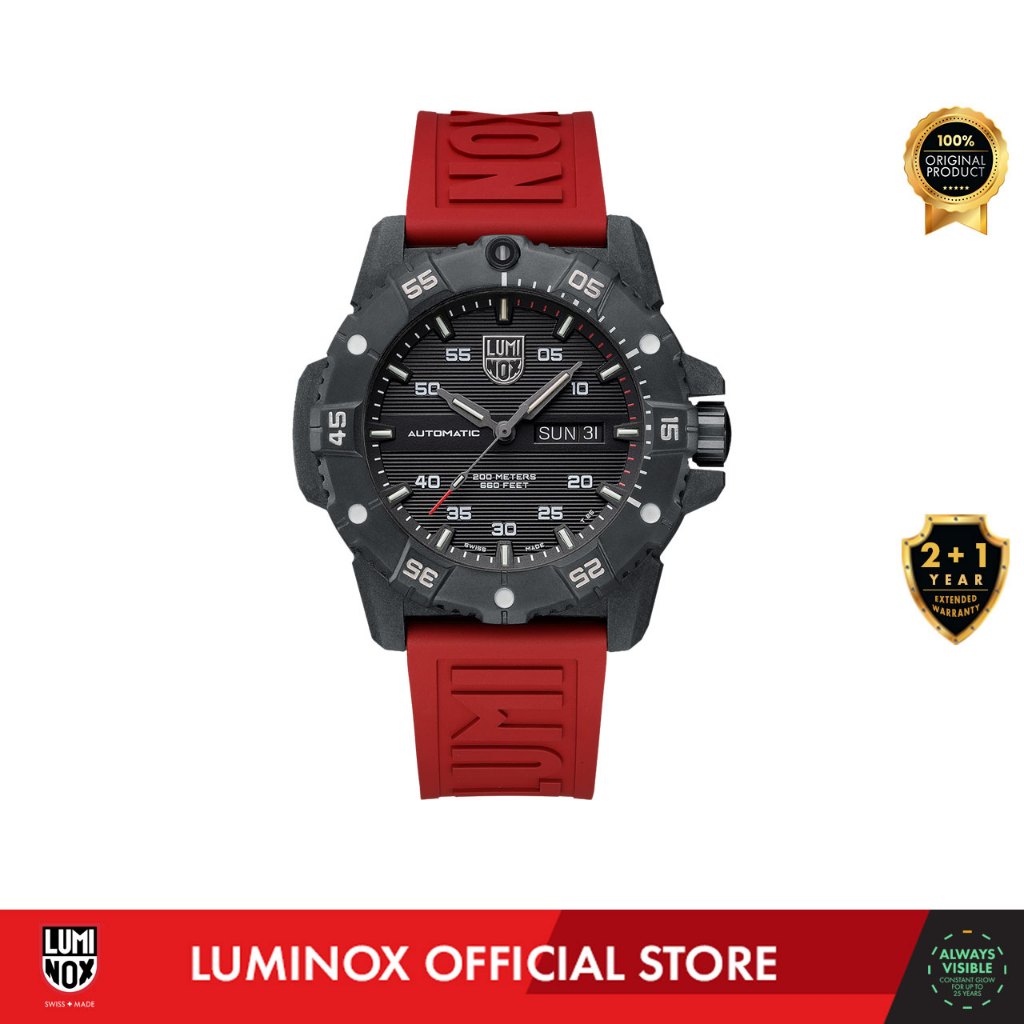Luminox 3875, Master Carbon SEAL Automatic, Military Dive Watch, 45 mm - Jam Tangan Pria