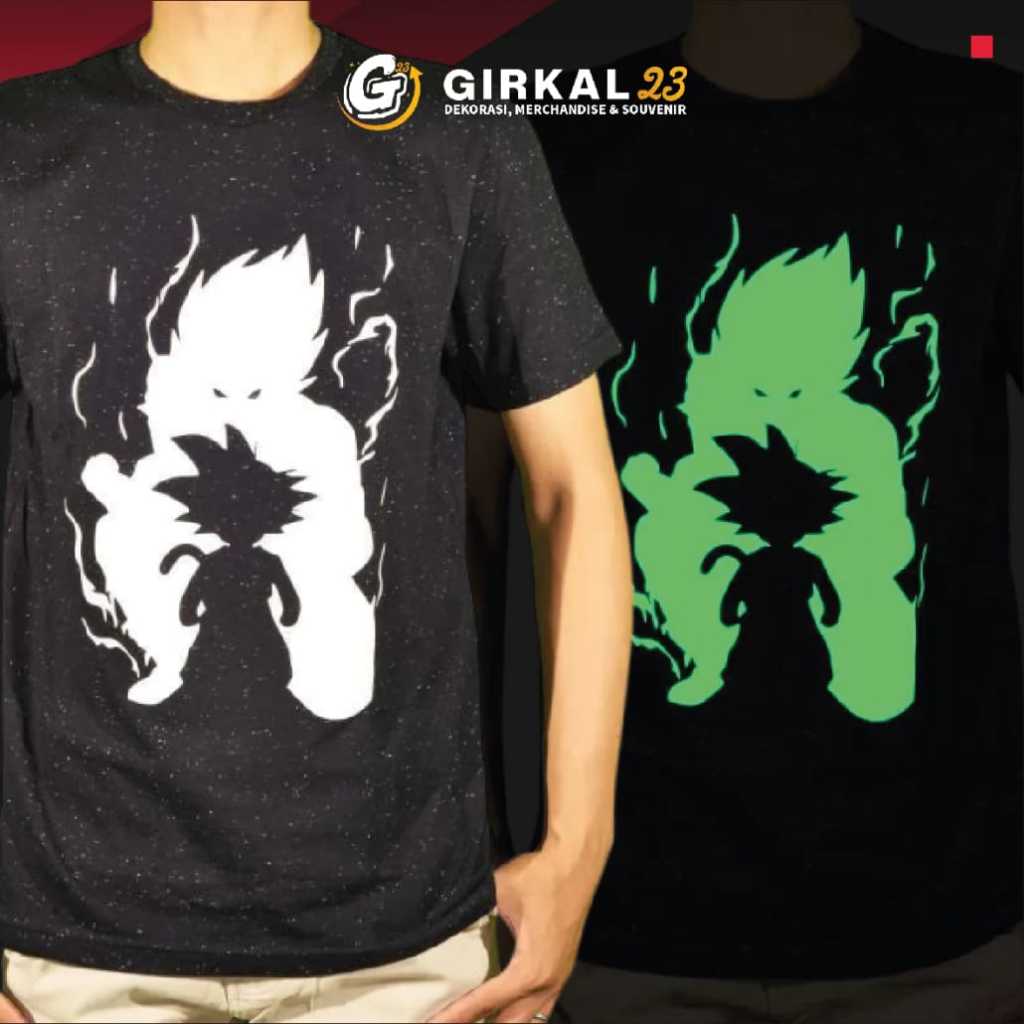 Sablon Kaos Custom Glow In The Dark | Sablon Reflektif | Sablon Nyala Hologram